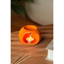 Love Bundles Sphereglow Turuncu Seramik Buhurdanlık Sunset Orange Turuncu 50 x 22