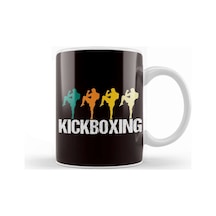 Retro Kickboxer Vintage Fighter Kickboxing Martial Arts Mma Kupa Bardak Porselen Karışık