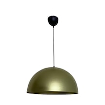 Dylight Retro Gold Metal Dekoratif Tekli Kafe Mutfak Aydınlatma Avize Çap:40cm Beyaz