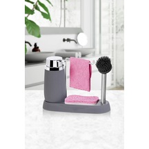 Okyanus Home Antrasit Premium Lavabo Seti