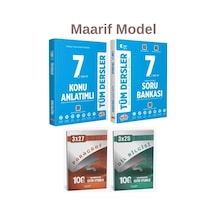 Editör + Anla Kazan 7. Sınıf Maarif Model Tüm Dersler Soru Ve Konu İle Anla Kazan Deneme 4 Lü Set