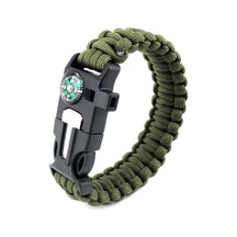 Nurgaz Magnezyumlu Paracord Bileklik Haki