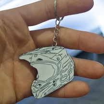 Motor Kask Sevimli Figür Karakter Anahtarlık Çok Renkli