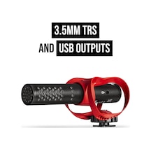 Videomic Go Iı Ultra Kompakt Kamera Üstü Av Tüfeği Mikrofonu Film Yapımı, İçerik Oluşturma, Podcasting Ve Video Görüşmeleri İçin 3,5 Mm Ve Usb Çıkışları