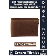 Bitkisel Organik Doğal Saç Yüz Vücut El Cilt Rahatsızlıklarında Etkili Sabun Ardıç Katranı 4 Adet