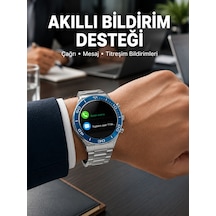 Akıllı Saat Çelik Kordonlu Amoled Ekran Android Ve İos Uyumlu Çağrı Cevaplayabilen Yeni Nesil - Lisinya