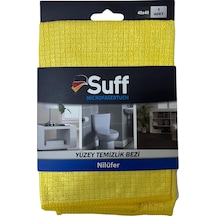 Nilüfer Damalı Mikrofiber Yüzey Temizlik Bezi 40 X 40 Cm, Sarı