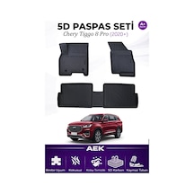 Chery Tiggo 8 Pro 2020+ Araca Özel Havuzlu "karbon" Paspas Takımı