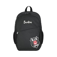 Beşiktaş Gümüş Logo Detaylı Comfort Sırt Çantası 25334 Beşiktaş Okul Çantası Desenli