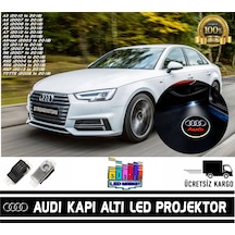 Audi Araçlar İçin Geçmeli Soketli Kapı Altı Led Logo