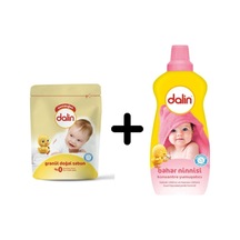 Granül Doğal Sabun 500 Gr + Konsantre Yumuşatıcı Bahar Ninnisi 1200 Ml