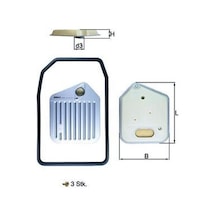 Mahle Otomatık Sanzıman Yagı Fıltre Setı Bmw E34 E39 E32 E38 Hx163kıt 24341422513