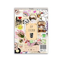 Vintage My Dıy Sticker Book 24 17 Cm 16 Sayfa Özel Tasarım Rengarenk Sticker Kitabı 1