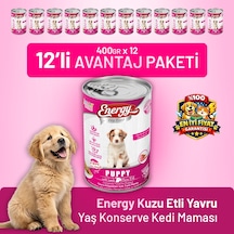 Energy Kuzu Etli Yavru Yaş Köpek Maması 400 G - 12 Adet