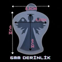 Epoksi Silikon Tek Melek Anahtarlık Kalıbı