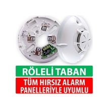 Optik Duman Dedektörü Ve Röleli Dedektör Tabanı Unipos Fd 8030 + Db 8000r