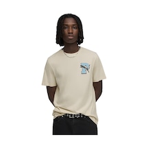 Puma Graphic Erkek Bej Günlük Stil T-shirt 69177687