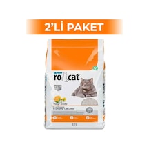 Rocat Portakal Kokulu Bentonit Kedi Kumu 10 Lt 2 Adet