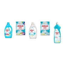 Aquabor Doğal Mineralli Sıvı Renkliler + 4 Kg Renkliler + Sıvı Beyaz + 4 Kg Beyaz + Elde Bulaşık 5 Li Set 13758373