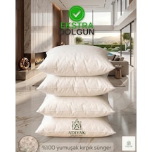 4'lü Set Kırlent Içi Yastık Vip Kalite - %100 Yumuşak Kırpıntı Sünger Ekstra Dolgun Kırlent Içi 45 x 45