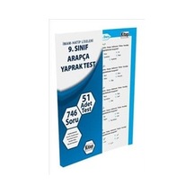 9.Sınıf Arapça Yaprak Test - Kitap Dünyası Yayınları