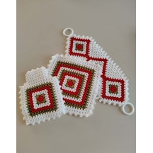 Çeyizlik 3'lü El Örgüsü Lif Seti