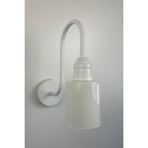 Voltix Beyaz Metal Aplik Mutfak İç Mekan Salon Cafe Ofis Pastane Modern Dekoratif Aplikleri Beyaz