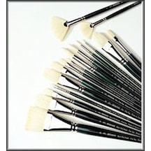 5977703 Winton Yelpaze Fırçası - No.3-45 Mm, Yağlı Boya, Akrilik Boya Ve Alkid Boya İçin 070a Çok Renkli