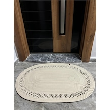 Amsterdam Serisi Jüt, Desenli Kapı Önü, Paspas, Banyo Paspası, Balkon Paspası/hediyelik, Ev Eşyası Krem 80 X 100 Çok Renkli