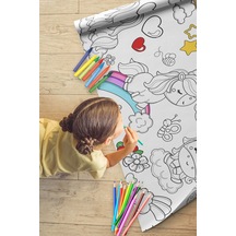 Melolisa 62cm X 2.5 Mt Aktivite Rulo Boyama Kağıdı - Bebek, Çocuk, Kreş, Anaokulu Için Boya Ve Çizim Rulosu