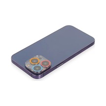 Newface Apple Uyumlu iPhone 13 Pro Max Renkli Kamera Lens Koruma Cam - Pembe-mavi,