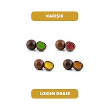 Karışık Aromalı Lokum Draje Limon, Çilek, Portakal, Nane 250 Gr