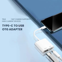 Type-c To Usb 3.0 Konvertör İphone 16 Serisi Uyumlu Samsung Xiaomi Huawei Uyumlu Çevirici Flash Disk Usb Bellek Kullanak İçin Zr570