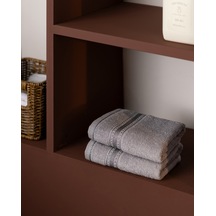 Joetta 2'li %100 Pamuk El Havlusu - Gri - 30x30 Cm 8684427342510 Çok Renkli