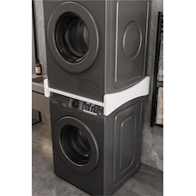 Çamaşır Makinesi Kurutma Makinesi Ara Bağlantı Tablası Üst Üste Koyma Rafı Standı 60x63,6 Cm Üst Üste Koyma Kiti 263 Beyaz Çok Renkli