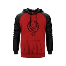Opeth Type Kırmızı Renk Reglan Kol Sweatshirt Kırmızı