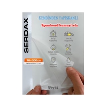 Extra Yapışkanlı Spunbond Kumaş/tela Kaplama Beyaz 70cm X 300cm Beyaz Beyaz