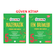 Okyanus Yayınları 5.sınıf Classmate Matematik Fen Bilimleri Etkinlikli Soru Bankası Seti