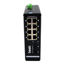 Beek Bn-ısw-2082pg 8 Port Gigabit Poe 2 Port Sfp Yönetilebilir Endüstriyel Switch