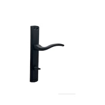 Trim Mat Siyah Lüx Aynalı Wc Banyo Kapı Kolu Sağ Basar 2 Takım