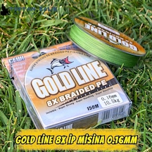 Gold Line 8x Örgü İp Misina 150m 0.16mm 10.5kg Çeker