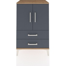 Hyperion Komodin 2 Raflı 2 Çekmeceli 2 Kapaklı 60x44x96 Çam-a... Çam