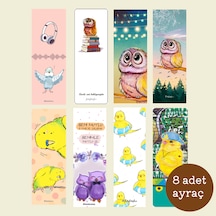 Kuşlar Dünyası 8'li Kitap Ayracı