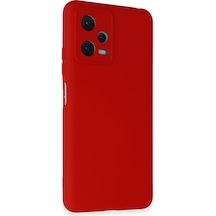 Xiaomi Redmi Note 12 5g Uyumlu Kılıf Nano İçi Kadife Silikon - Kırmızı