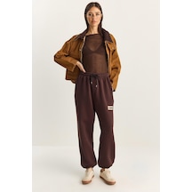 Shade Kadın Basic Jogger Relaxed Polarlı Eşofman Altı 60283860 - Kahverengi