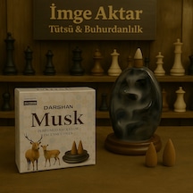 Darshan İncense Musk Geri Akış Tütsü 10 Adet Çok Renkli