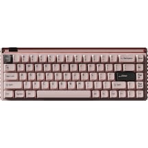 Made68 Pro+ Pink Light %65 Ttc Purple Heart Kom Manyetik Sw 8k He Hotswap Rgb İngilizce Klavye