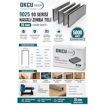 Havalı Zımba Teli 25 Mm Okçu 9025 90 Serisi 5000 Adet
