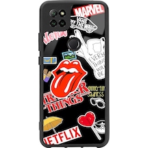Casper E30 Sticker Tasarımlı Glossy Telefon Kılıfı Çok Renkli