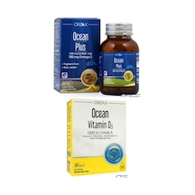 Ocean Plus Omega3 1200mg 50 Kapsül Ve Ocean Vitamin D3 1000ıu Damla 50ml